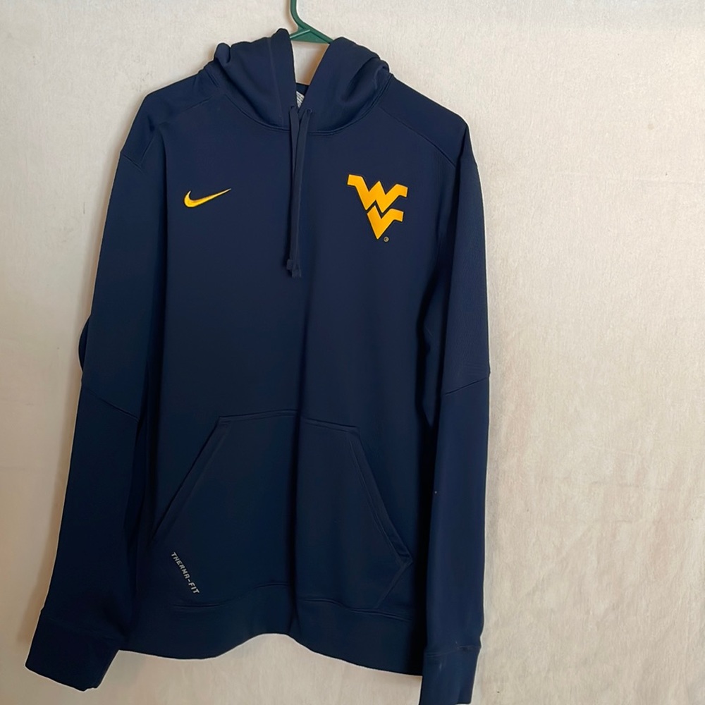 Nike Thermal Fit new West Virginia Blue hoodie